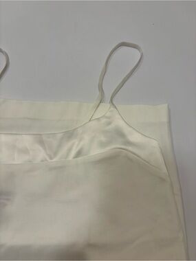 Banana Republic Cream Satin Spaghetti Strap Cami Medium
